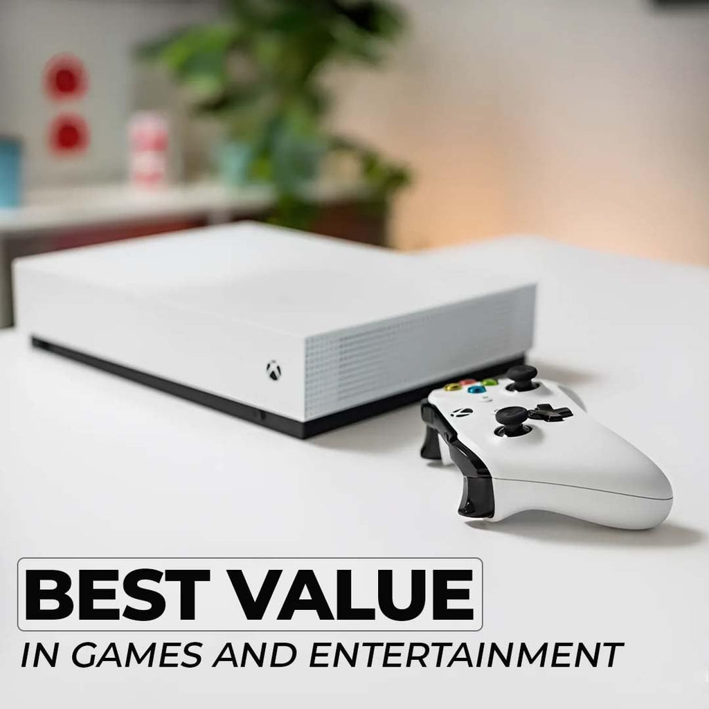 White 1TB All-Digital Console Bundle with Wireless Controller O6176