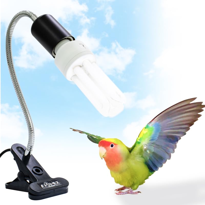 Bird Cage UVB Light Combo Kit 2.4% UVB UVA 20W Compact Fluorescent Bulb P1021