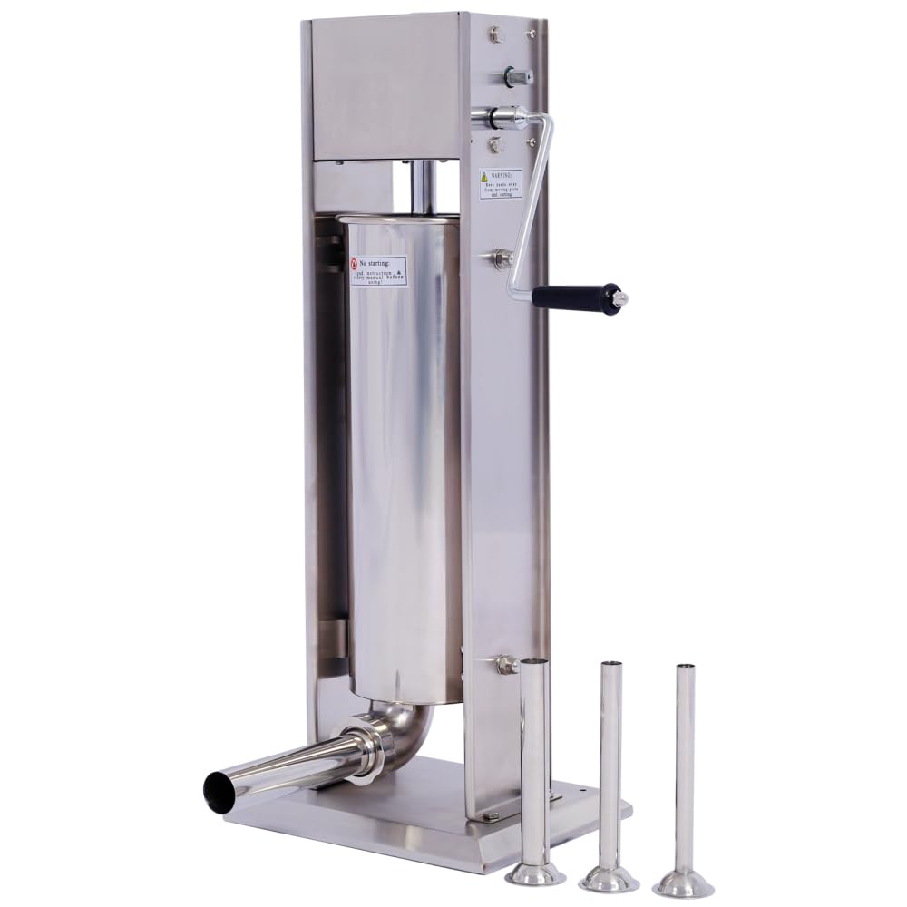 Vertical Stainless Steel Manual Sausage Stuffing Machine with 4 Filling Tubes U205027