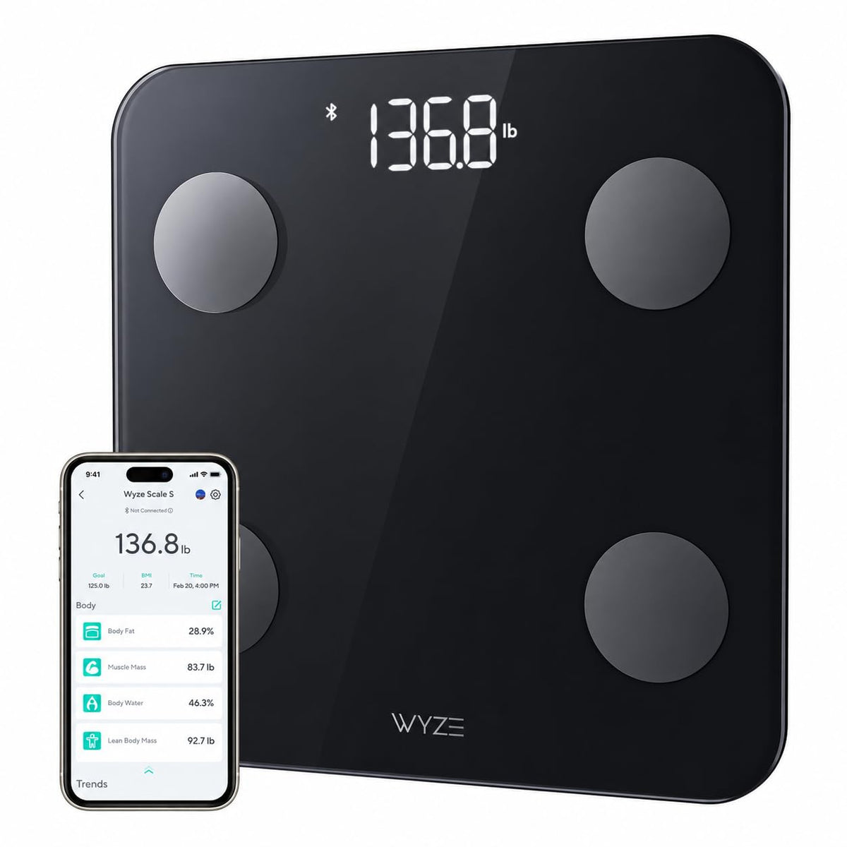 Black Smart Body Weight Scale X359