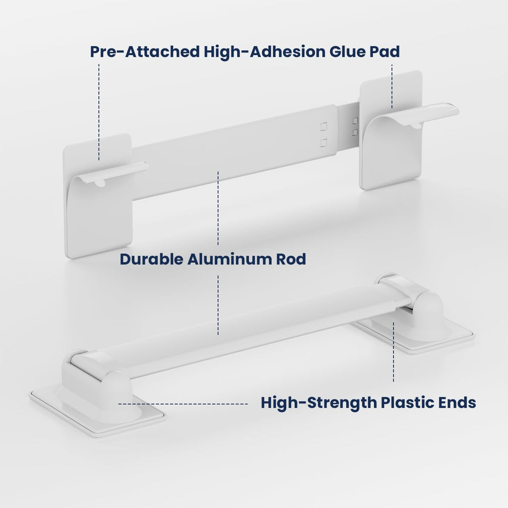 Adjustable RV Shower Corner Storage Bar and 14''x14'' RV Vent Cover 2pack P5982