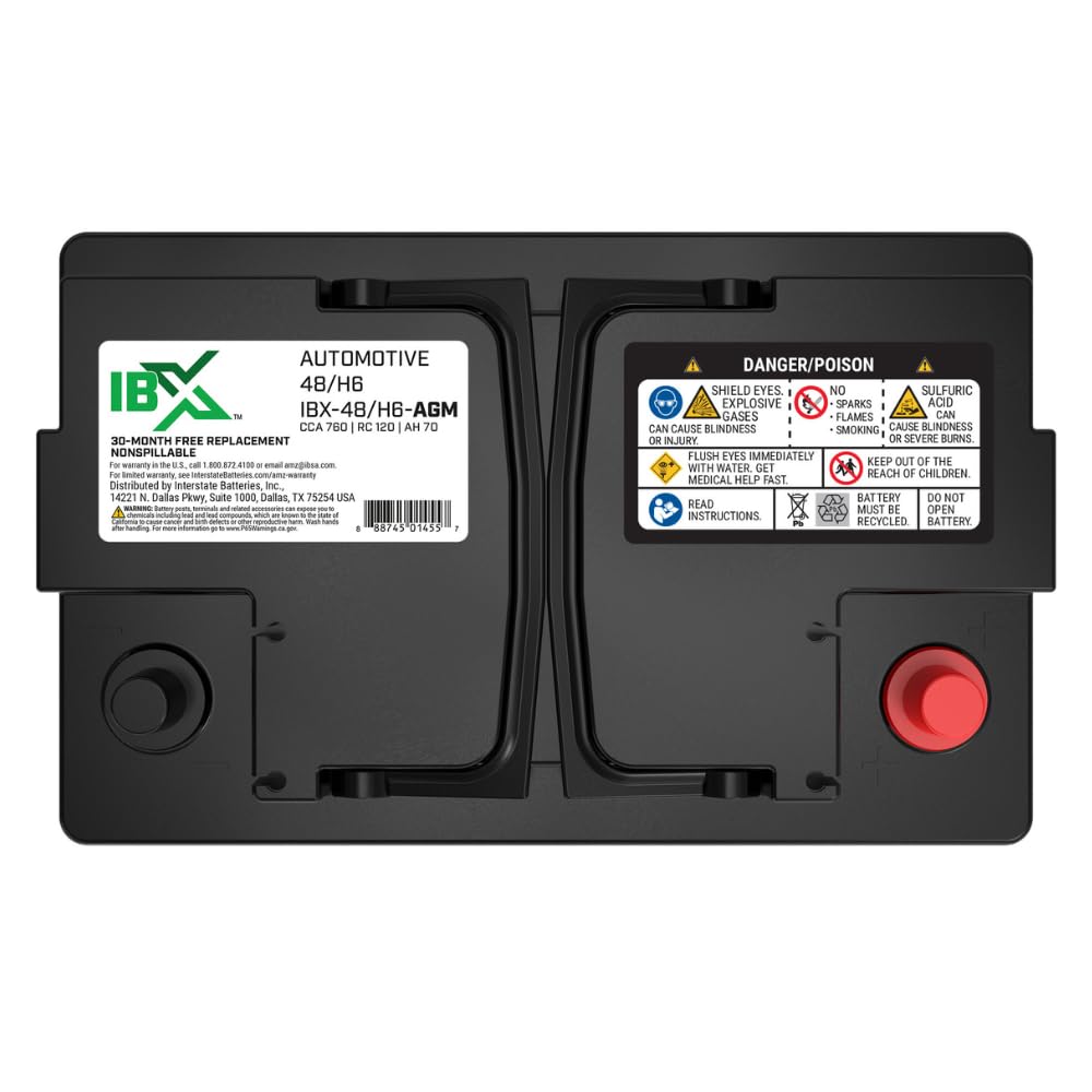 12V 70Ah Group H6 AGM Car Battery U8370