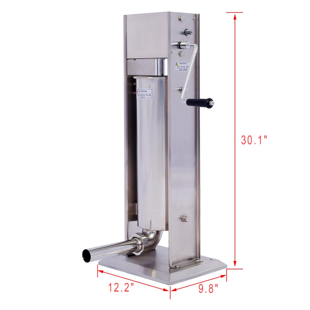 Vertical Stainless Steel Manual Sausage Stuffing Machine with 4 Filling Tubes U205027