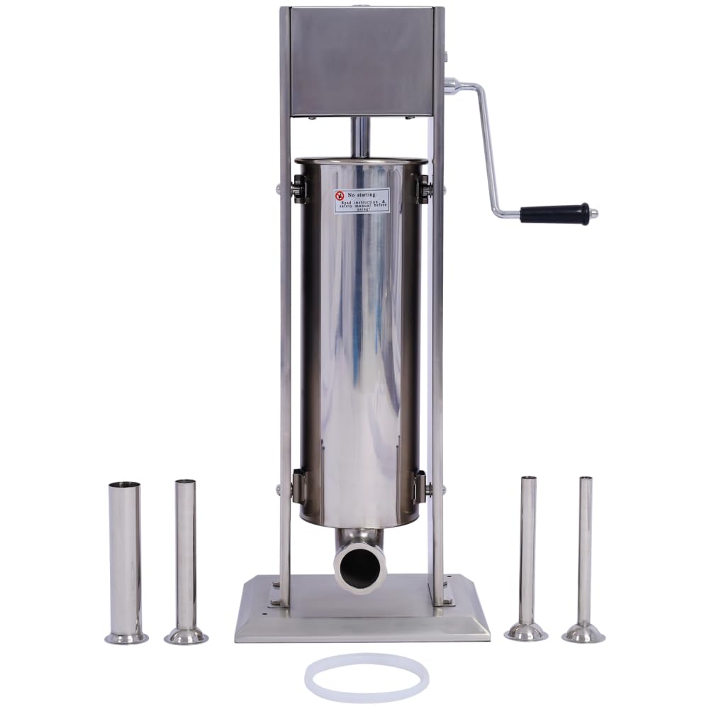 Vertical Stainless Steel Manual Sausage Stuffing Machine with 4 Filling Tubes U205027