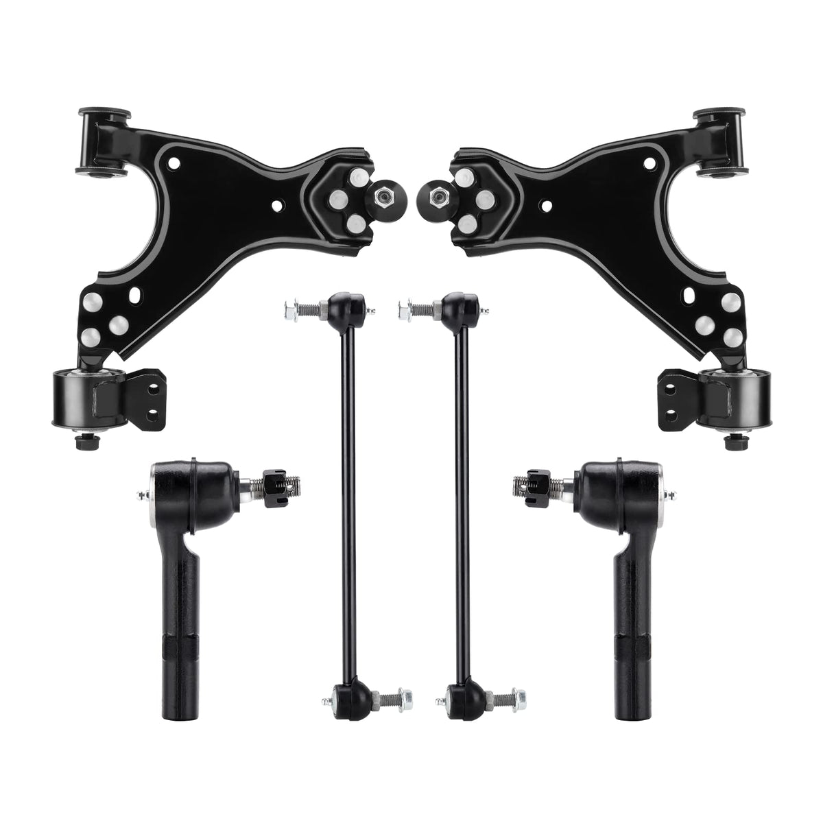 Front Lower Control Arms Suspension Kit 6pc Set with Ball Joints P28499