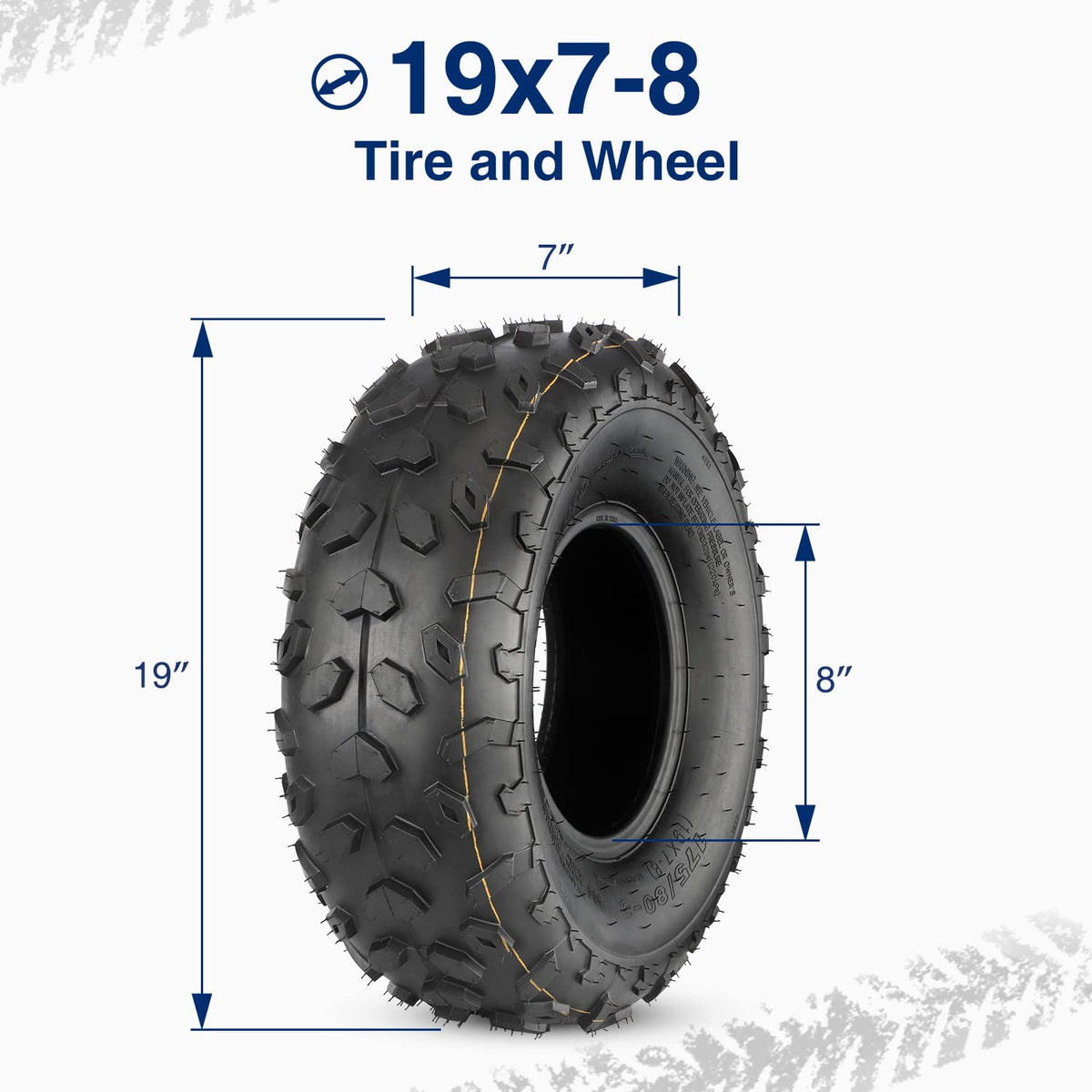 19x7-8 ATV UTV Off-Road Tires Set of 2 R4244