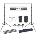 10Ft Adjustable Background Stand Backdrop Support System Kit with Carry Bag Y82379
