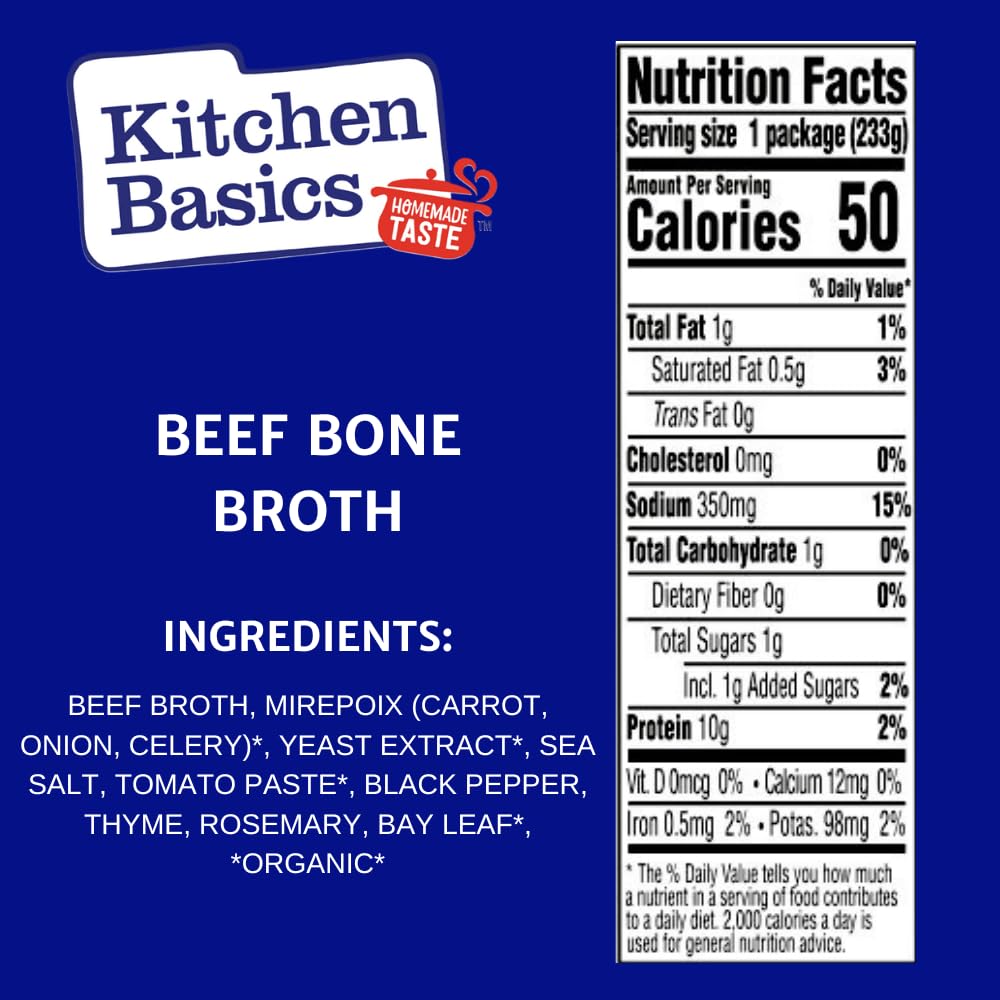 Beef Bone Broth 8.25 oz Carton Pack of 12 I29626
