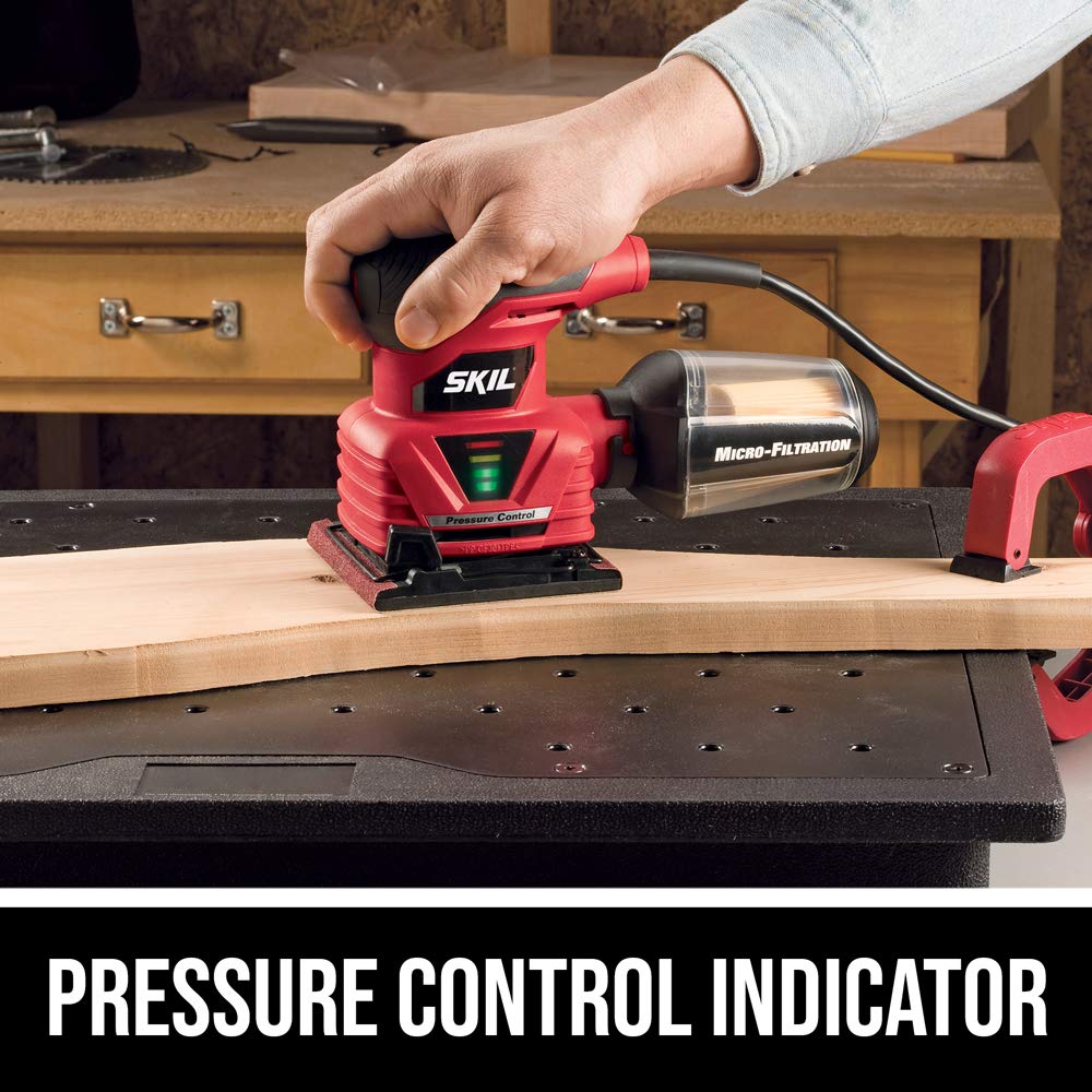 2.0 Amp 1/4 Sheet Palm Sander with Pressure Control N29954