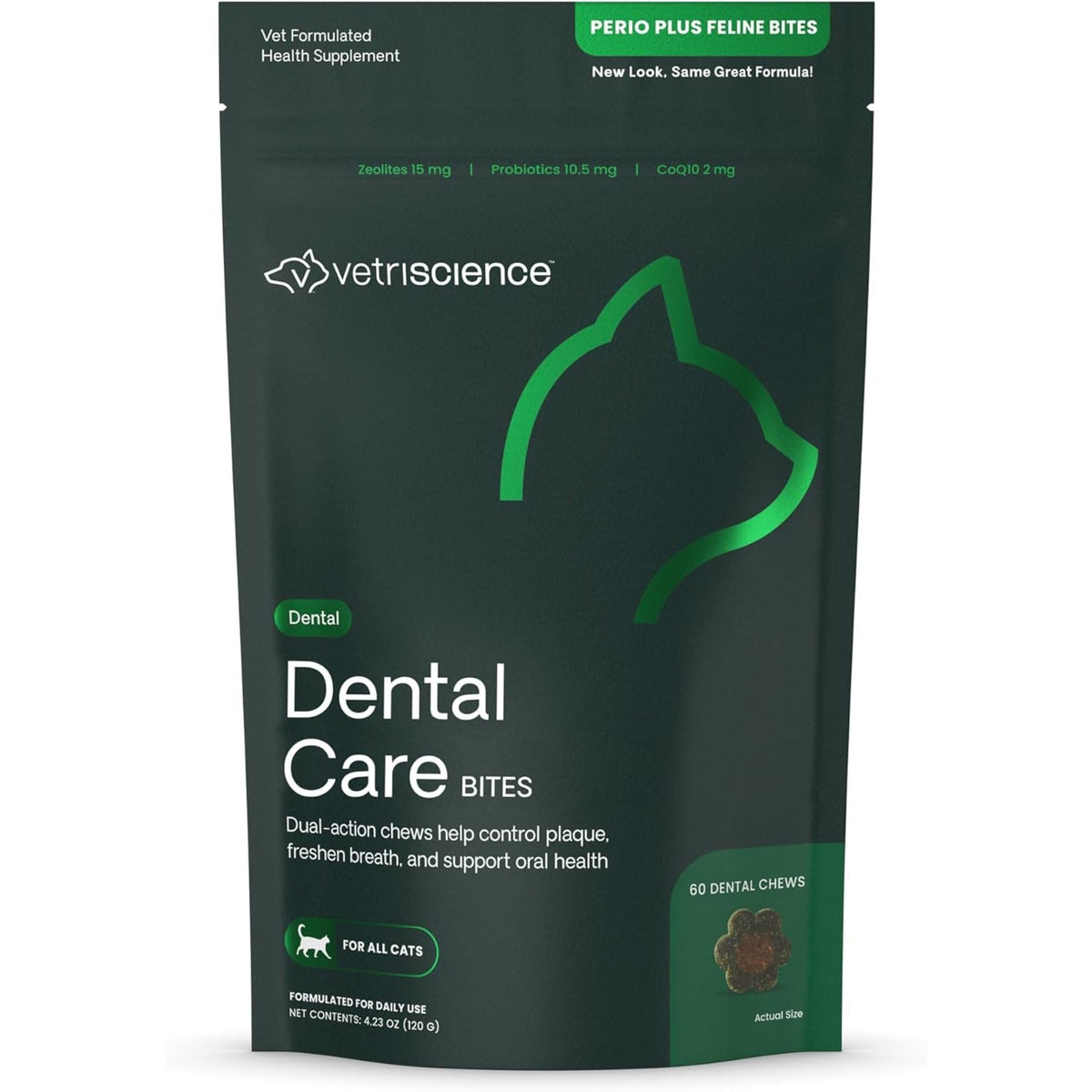 Chicken Dental Care Chews for Cats, 60 Count H75066