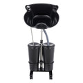 Portable Shampoo Bowl Electric Pump 2 Buckets Height Adjustable Y92934
