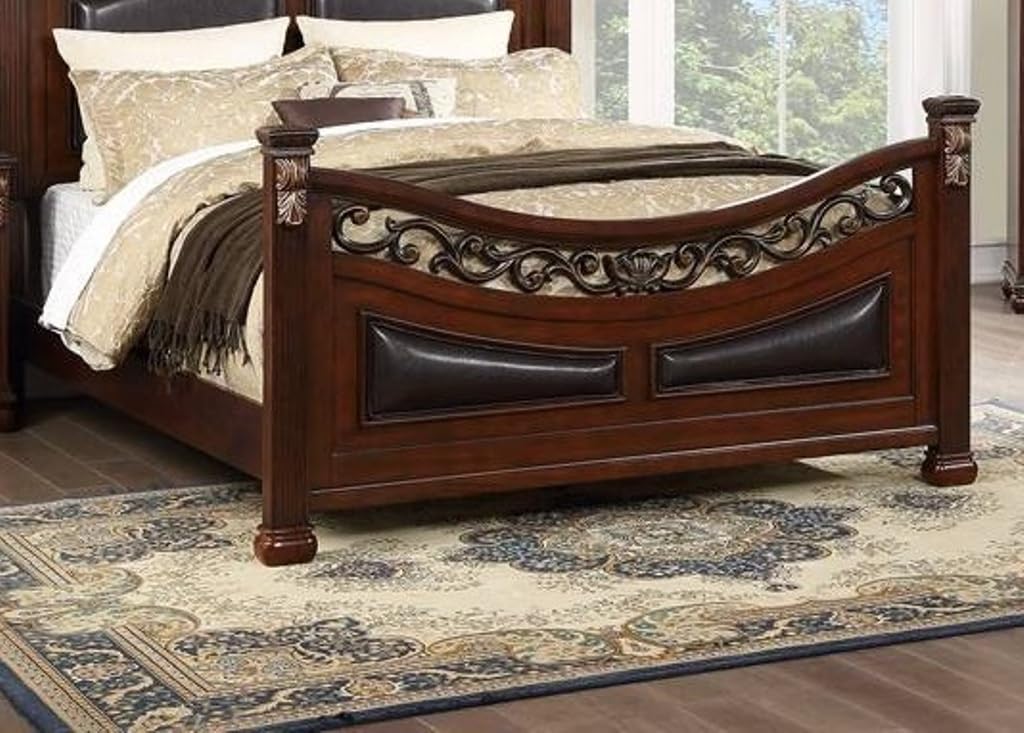 California King Size Padded Headboard and Footboard R9093
