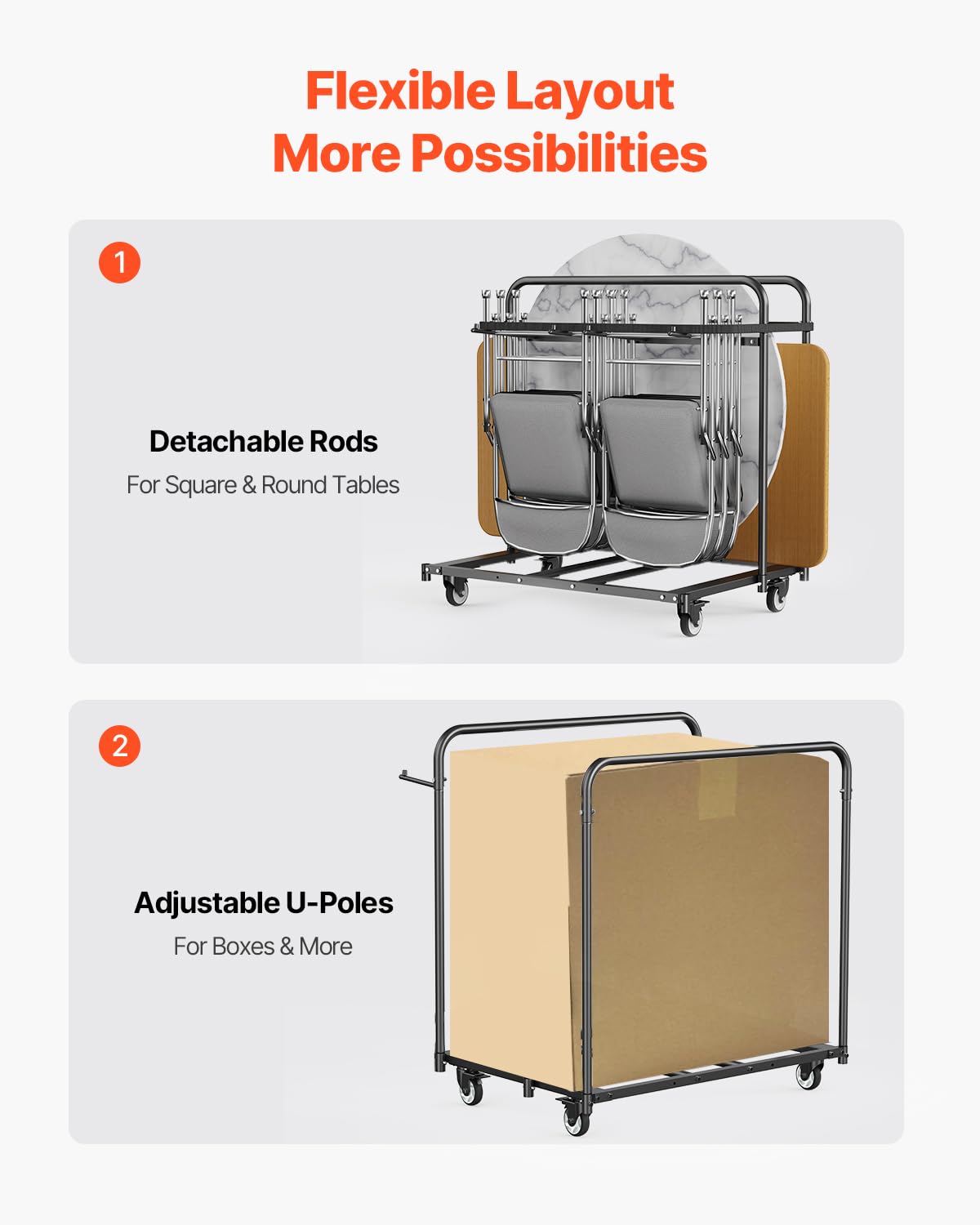 Folding Chair Rack 400 LBS Capacity Heavy-Duty Y7141