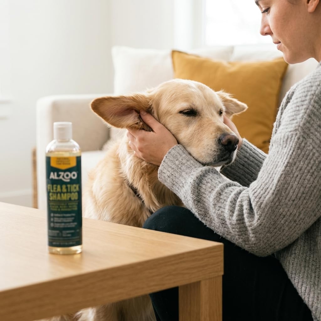 Plant Based Flea and Tick Repellent Dog Shampoo 12 Fl. Oz. K94267