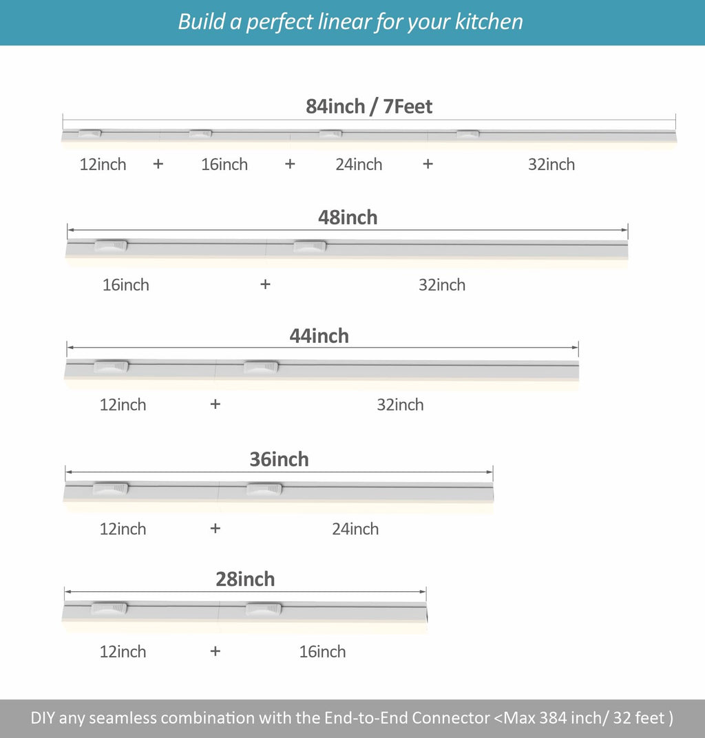 24 Inch Linkable LED Under Cabinet Lighting J85183