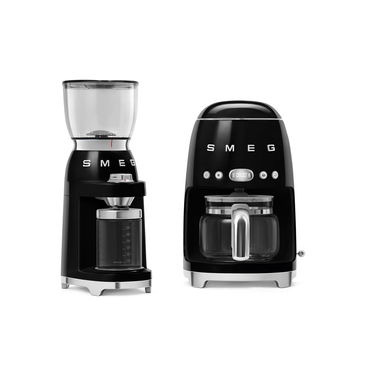Black Programmable Drip Coffee Maker & Burr Coffee Grinder Set E267