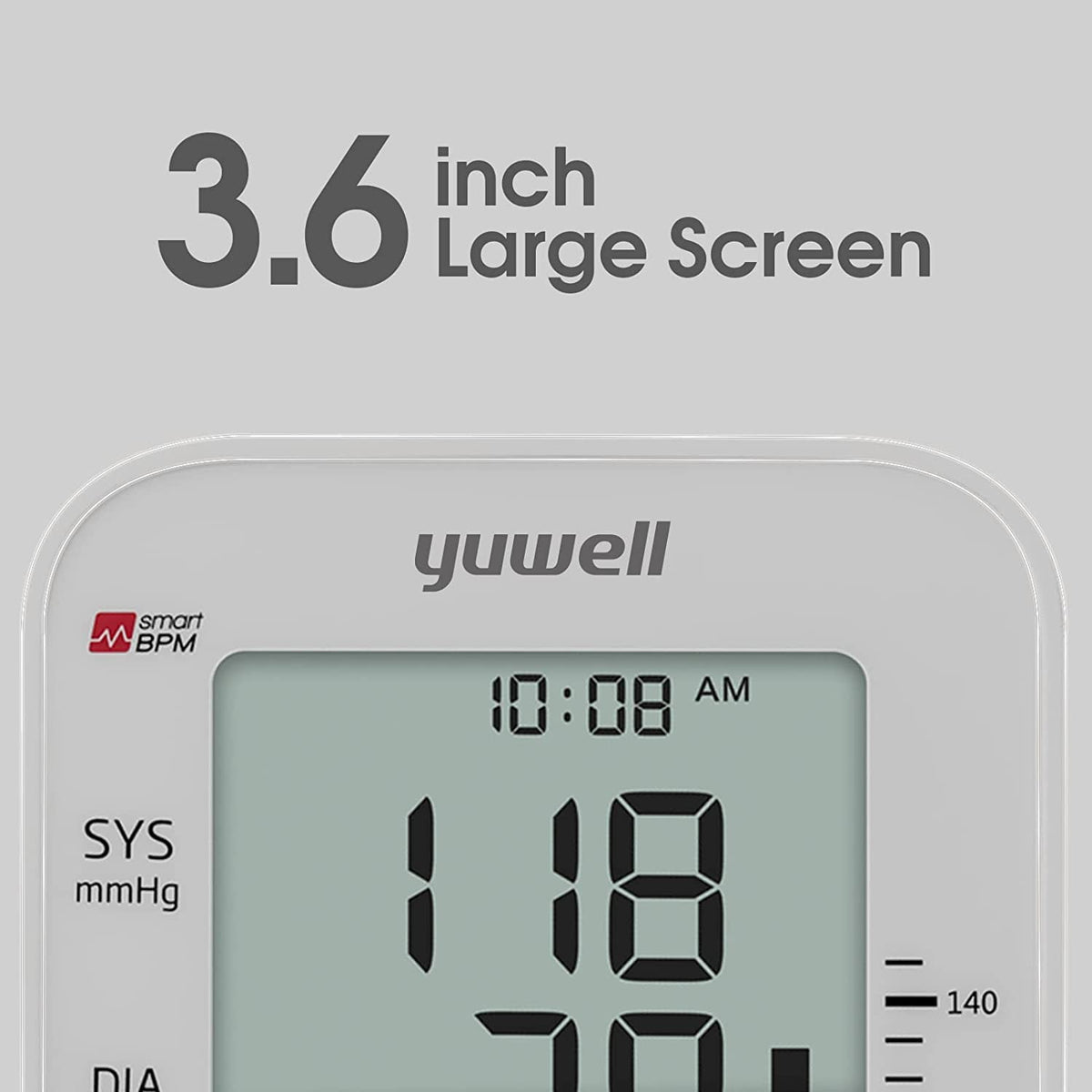 Upper Arm Blood Pressure Monitor with Large Cuff and Large Display E8934