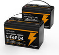 12V 100Ah LiFePO4 Lithium Battery 2-Pack N73710