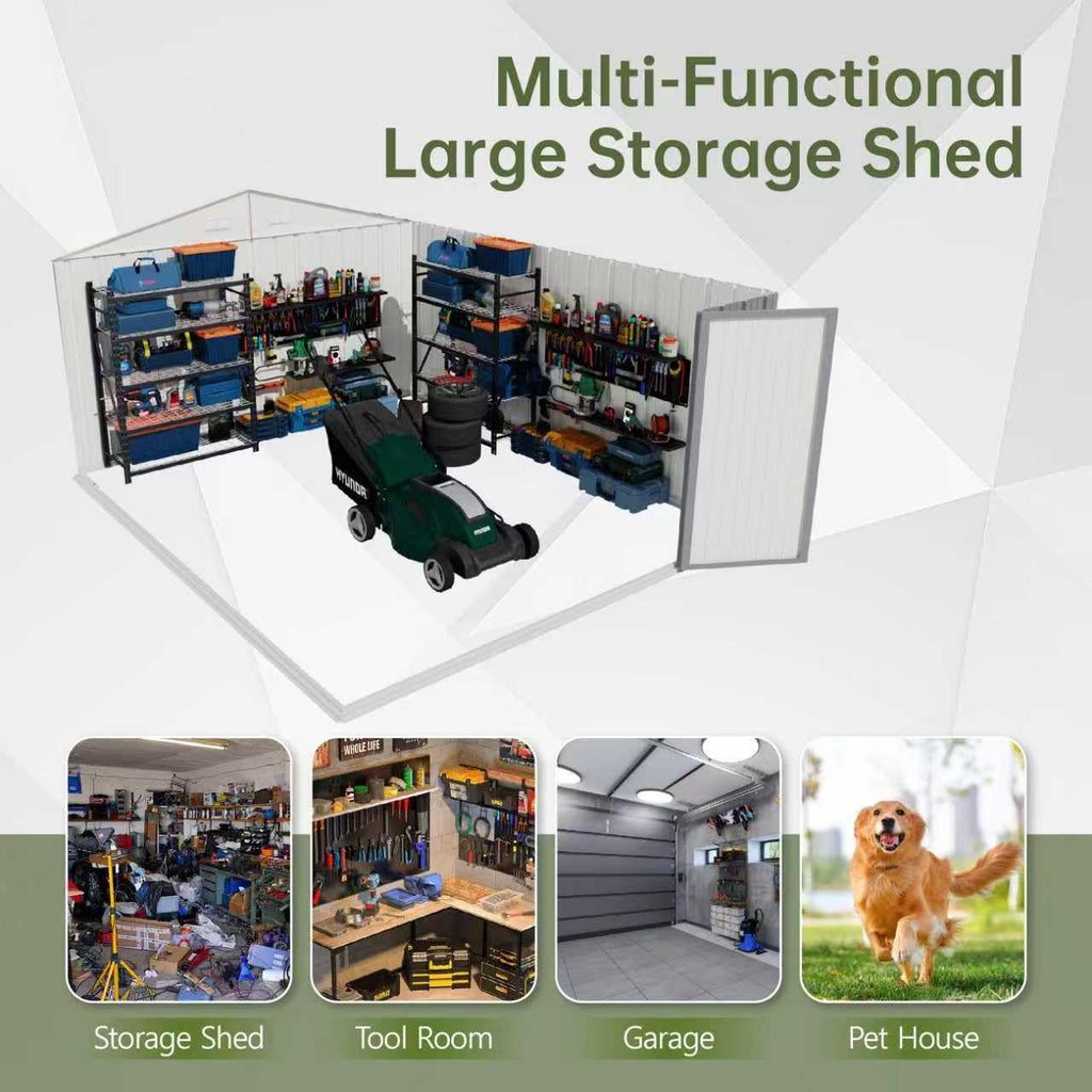 10x14 FT Outdoor Storage Shed M1336