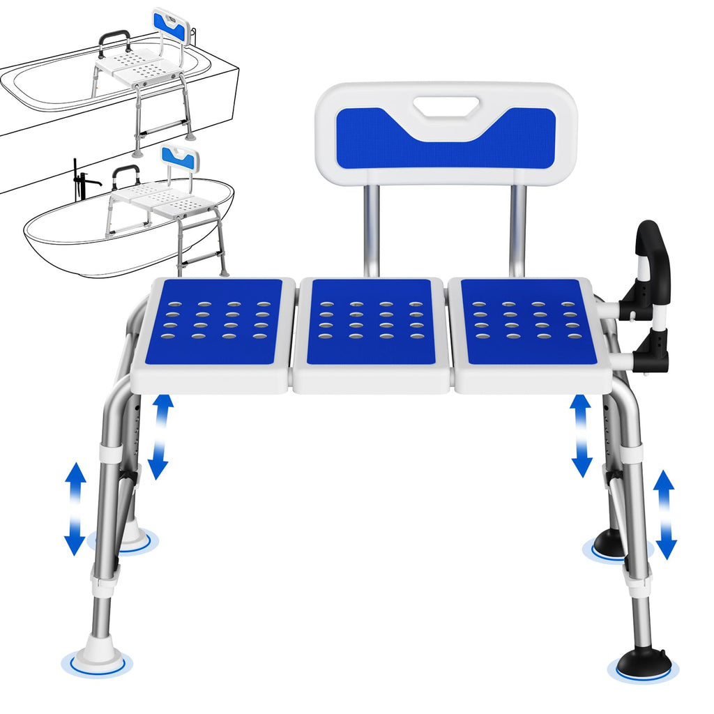 Heavy-Duty Adjustable Bathtub Transfer Bench O160486