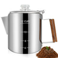 12 Cup Stainless Steel Stovetop Percolator Coffee Pot 2200ml B893886
