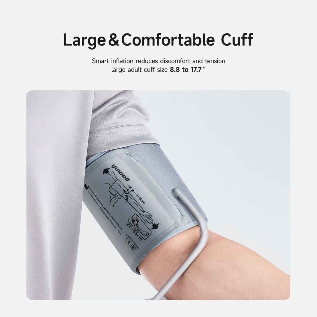 Upper Arm Blood Pressure Monitor with Large Cuff and Large Display E8934