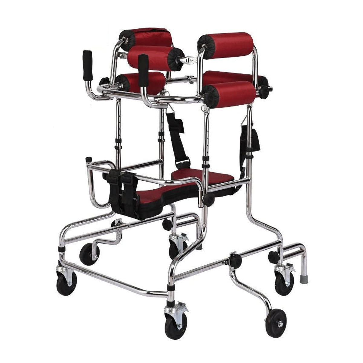 Folding Height-Adjustable Pediatric Walker with Stainless Steel Frame C61910