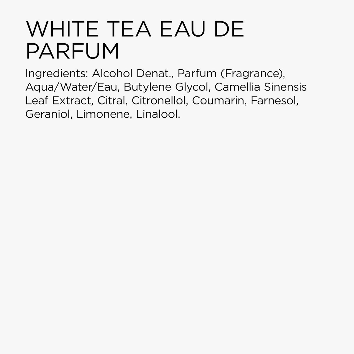 White Tea Eau de Parfum S441