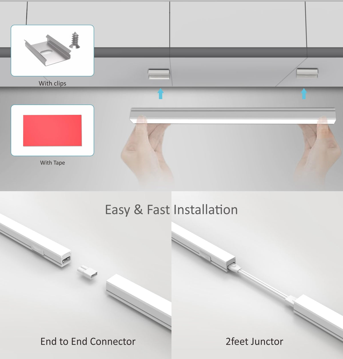 24 Inch Linkable LED Under Cabinet Lighting J85183