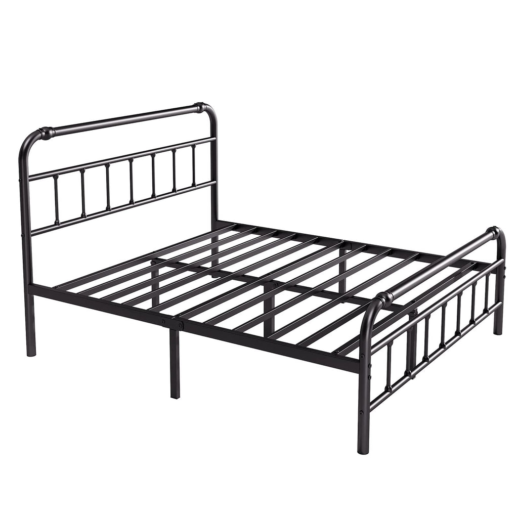 Full Size Metal Bed Frame with Iron Headboard E397023