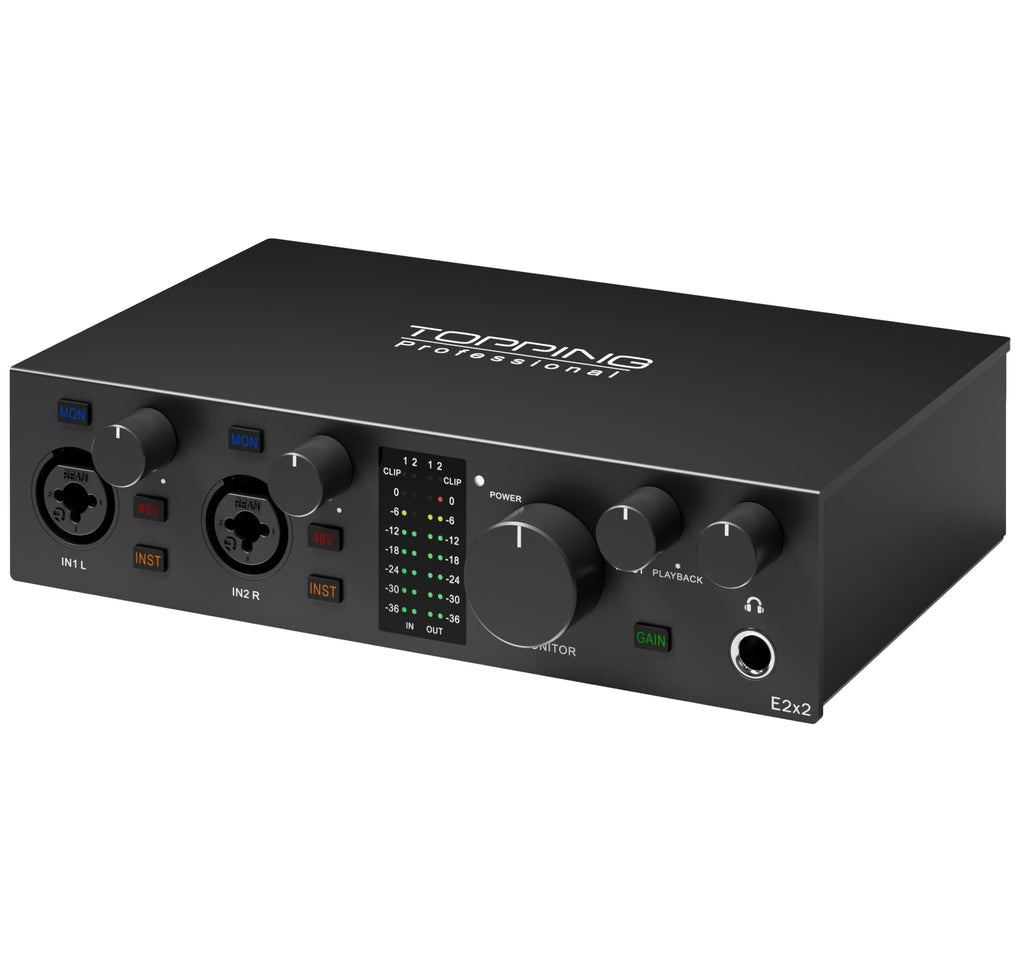 USB Audio Interface with 48V Phantom Power, Black V249281
