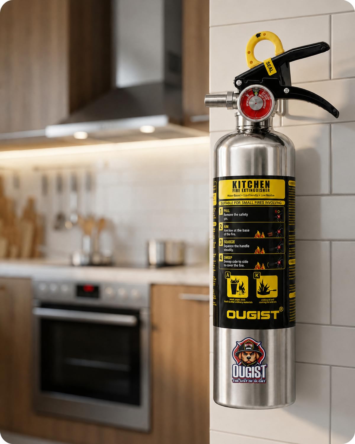 Class K Fire Extinguisher 34 Fl Oz Wet Chemical X420