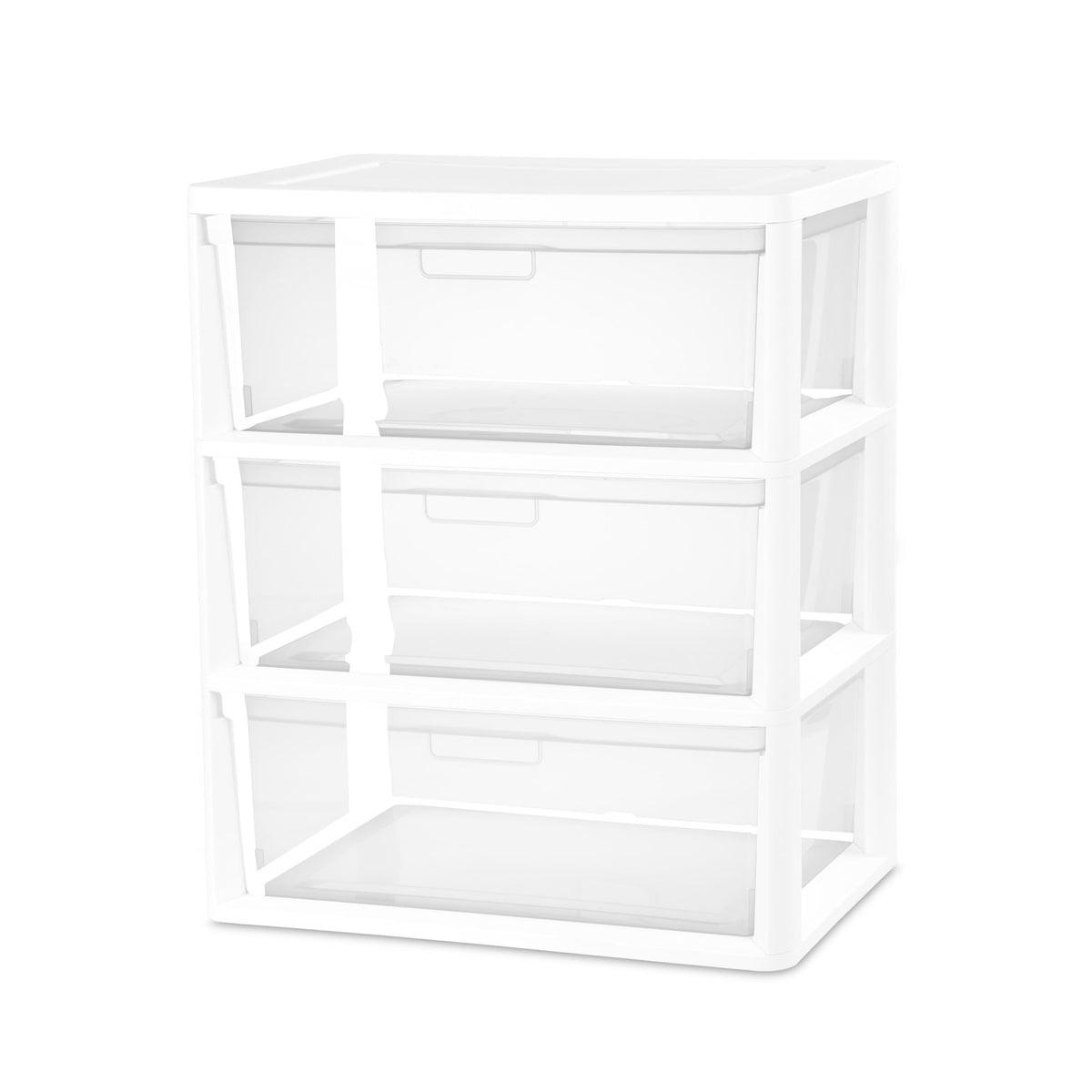 White 3 Drawer Plastic Storage Unit E369