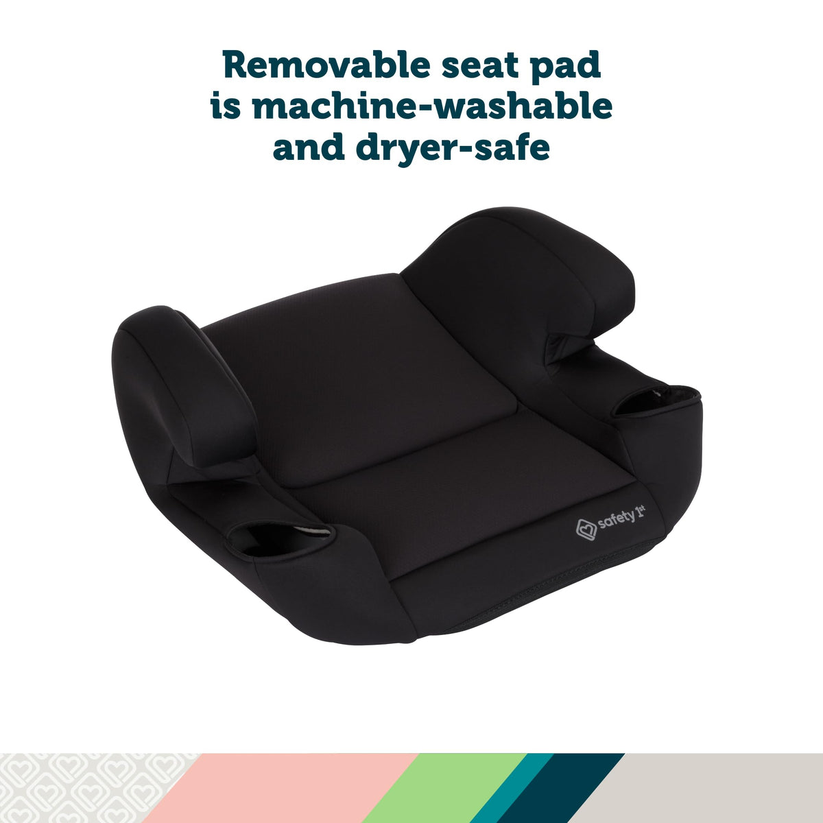 Lightweight Backless Booster Car Seat, 2-Pack, Black X3303