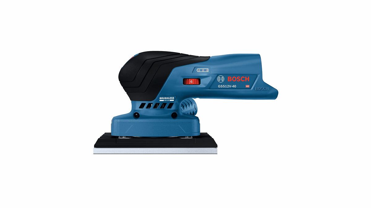 12V Brushless Orbital Finishing Sander with Dust Bag G9630