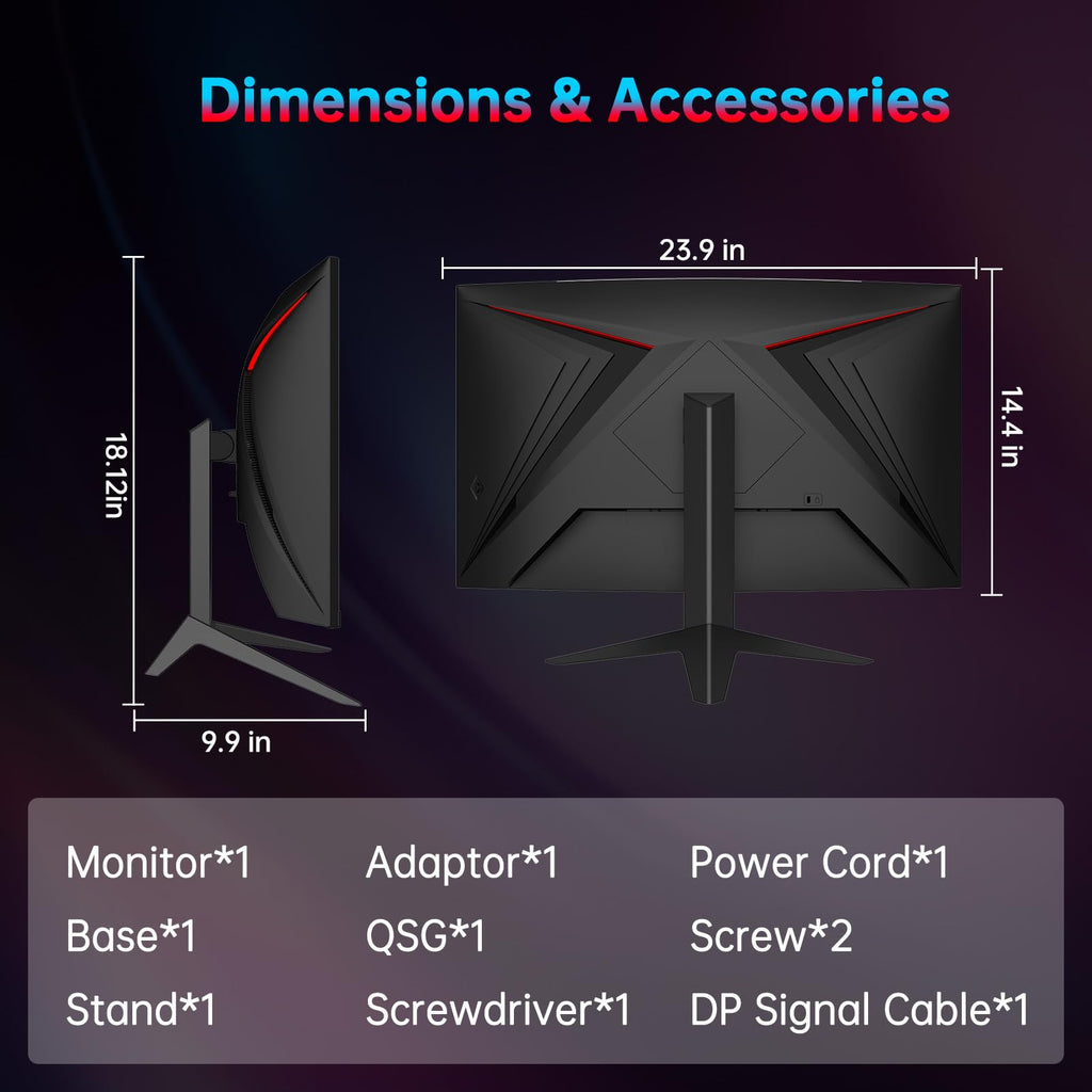 27 Inch 240Hz Curved 2K QHD Gaming Monitor G1479