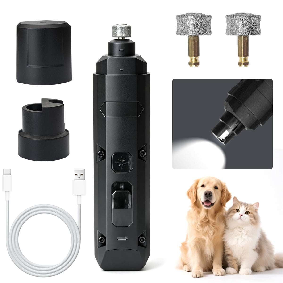 Dog Nail Grinder Silent Cordless Grooming R6717