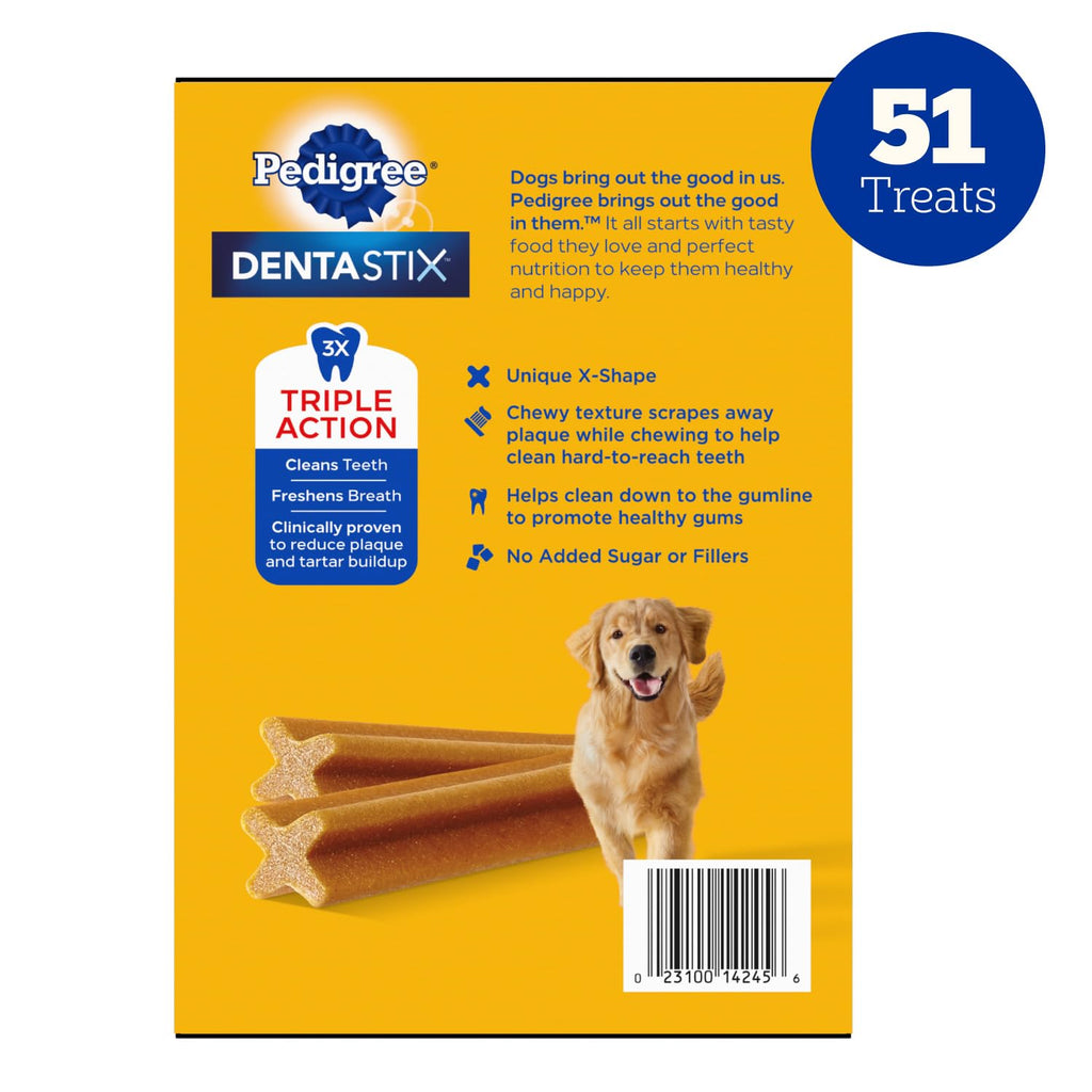 Large Breed Dental Dog Treats, 51 Count W47766