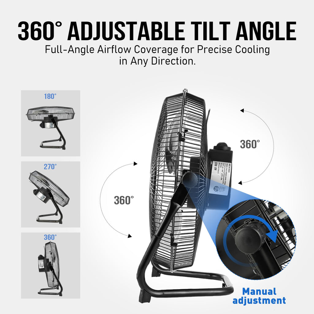 18 Inch Metal Floor & Box Fan R831