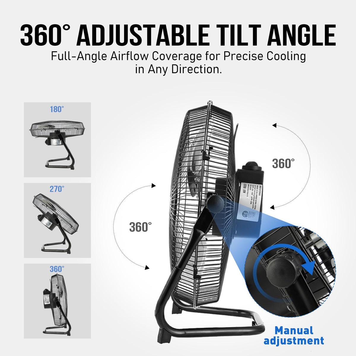 18 Inch Metal Floor & Box Fan R831