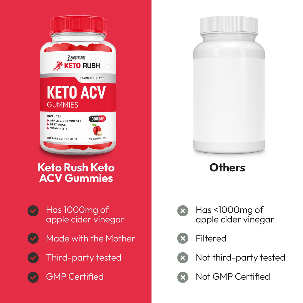 Keto ACV Gummies 1000 mg 60 Count Pack of 2 Vegan Gluten Free U4179