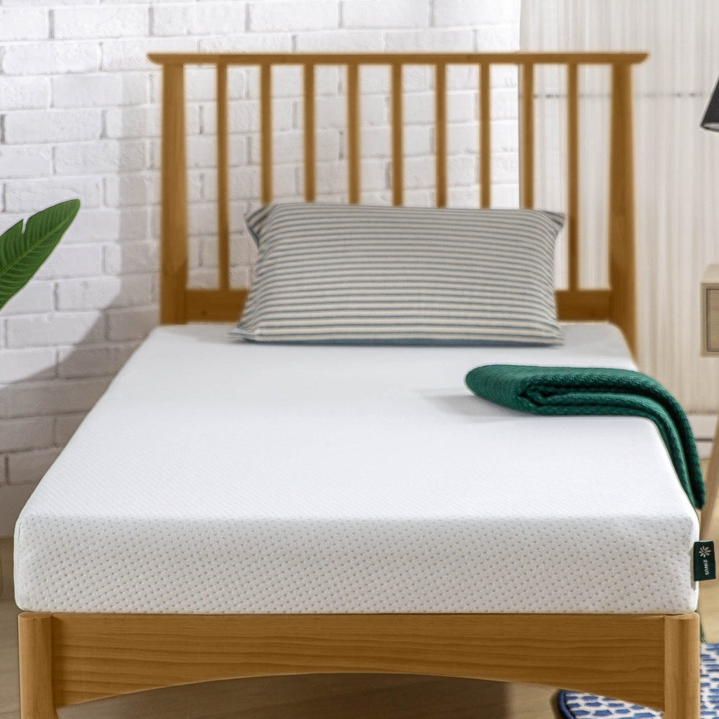 5 Inch Memory Foam Mattress, Twin, Medium Firmness, White Z761