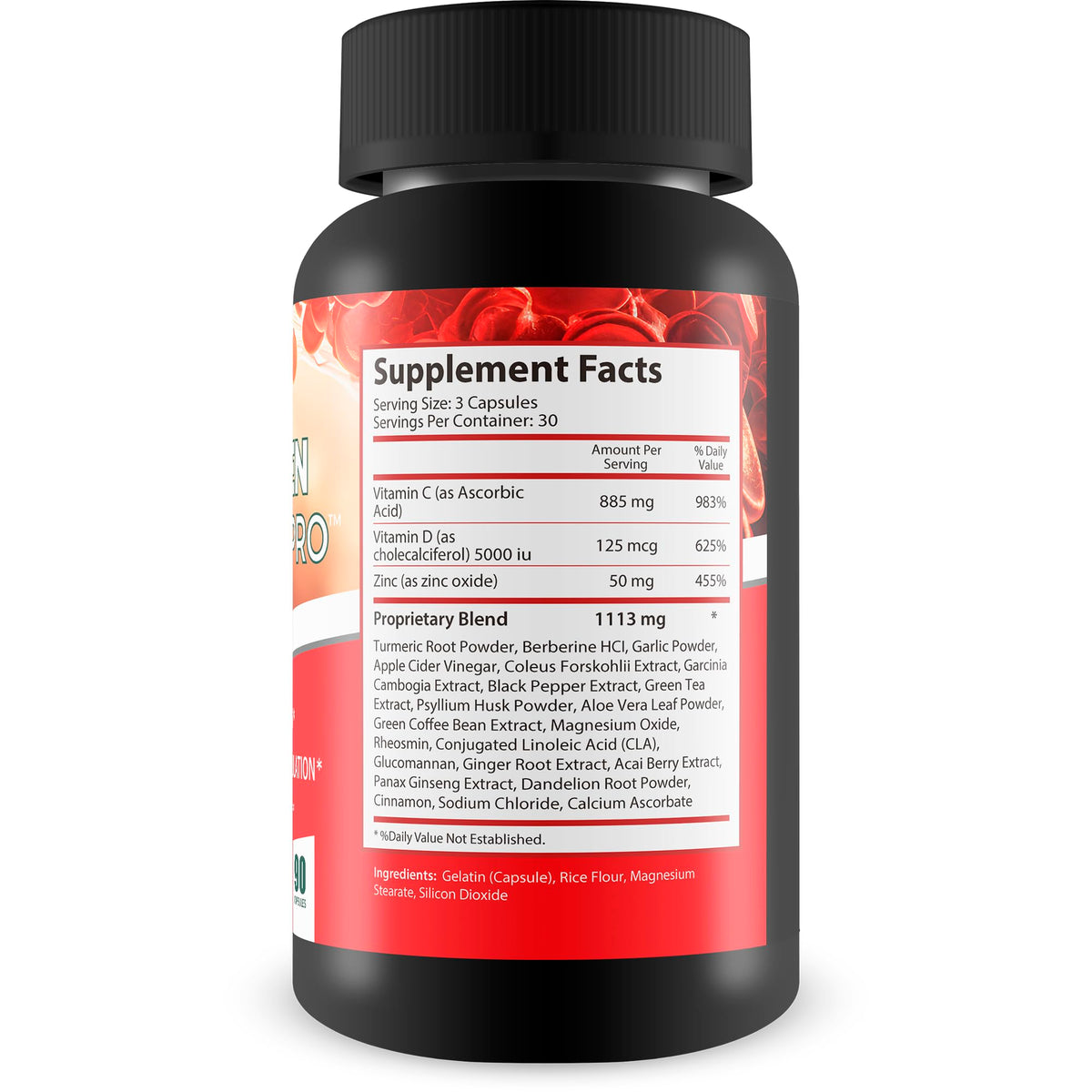 Blood Health Supplements with Magnesium Turmeric Vitamin D Vitamin C Zinc M203