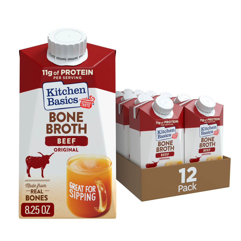 Beef Bone Broth 8.25 oz Carton Pack of 12 I29626
