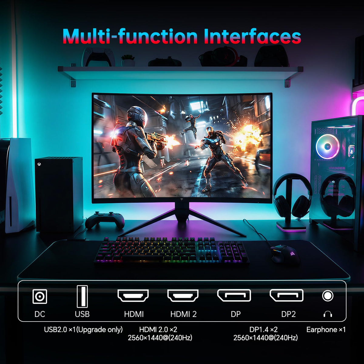 27 Inch 240Hz Curved 2K QHD Gaming Monitor G1479
