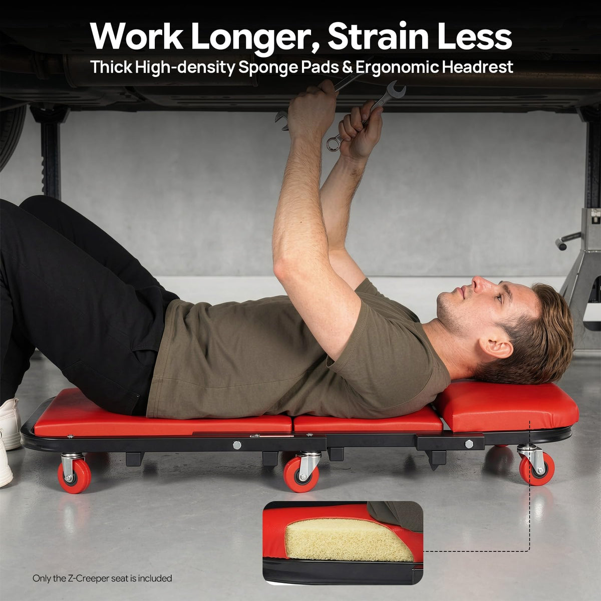 2 in 1 Heavy Duty Rolling Creeper Seat V446573