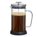 French Press Coffee and Tea Maker Set, 33.8oz Stainless Steel Borosilicate Glass D404