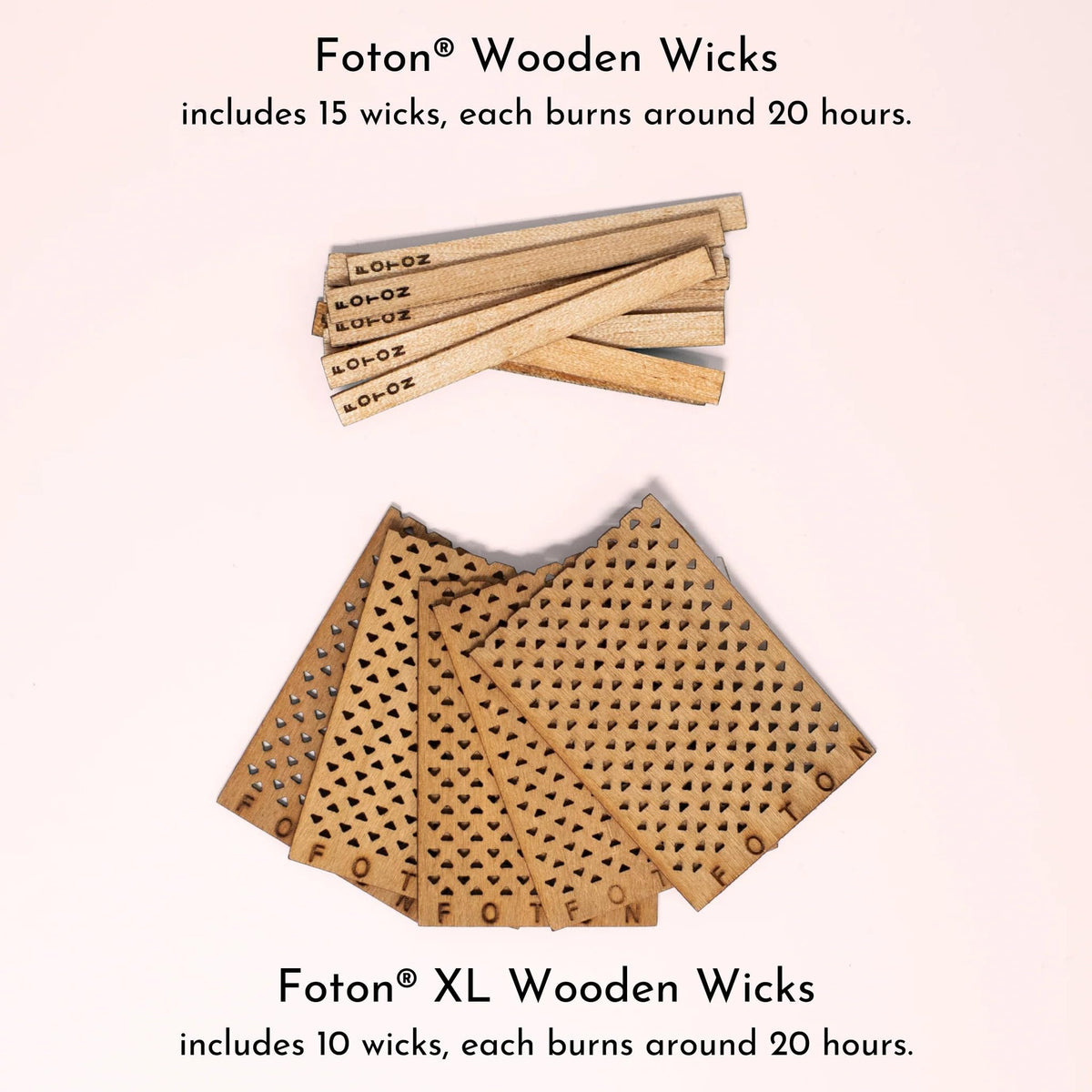 15 Pack Wooden Candle Wicks F1691