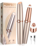 Rechargeable Eyebrow Trimmer with 2 Replacement Heads & LED Light S78403
