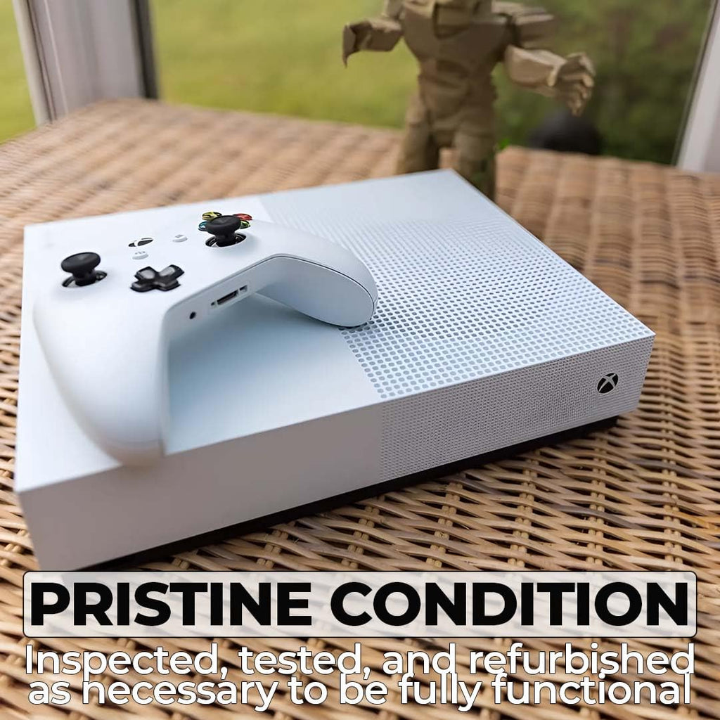 White 1TB All-Digital Console Bundle with Wireless Controller O6176